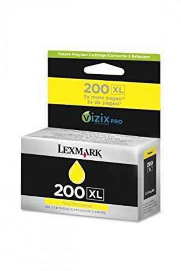 LEXMARK 200XL 14L0177 YÜKSEK KAPASİTE SARI KARTUŞ ürün görseli 1