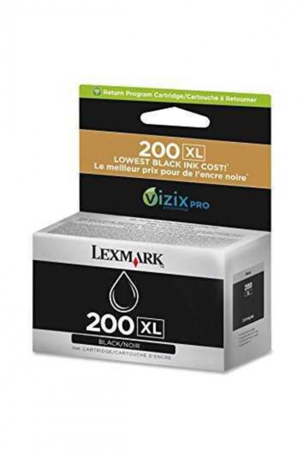 LEXMARK 200XL 14L0174 YÜKSEK KAPASİTE SİYAH KARTUŞ ürün görseli 1