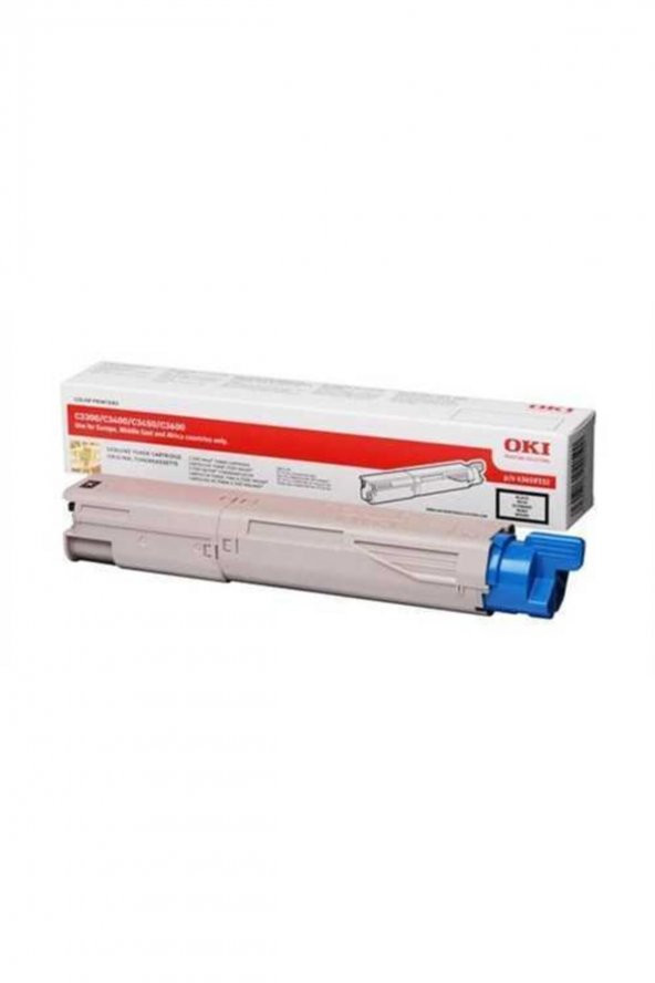OKI 43459344 C3300-C3400-C3450-C3600 SİYAH TONER ürün görseli 1
