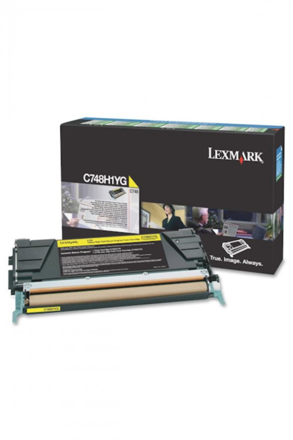 LEXMARK C748H1YG SARI ORJİNAL TONER 10.000 Sayfa ürün görseli 1