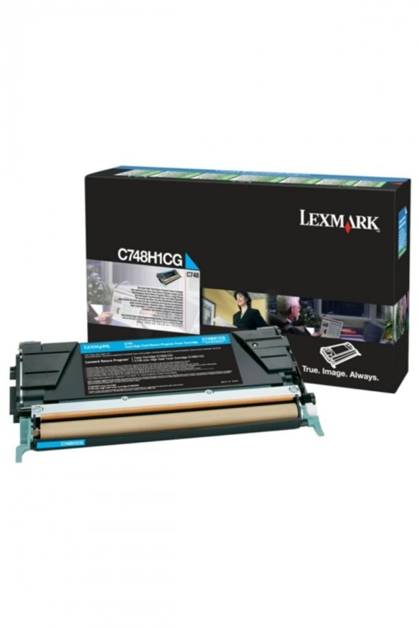 LEXMARK C748H1CG MAVİ ORJİNAL TONER ürün görseli 1