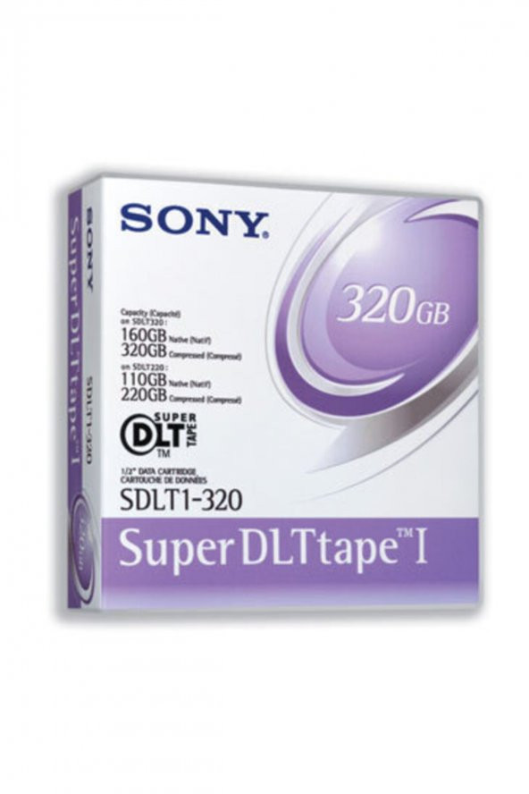 SONY SDLT1-320 Super DLT-1 160Gb/320Gb 559m, 12.65mm DATA KARTUŞU ürün görseli 1