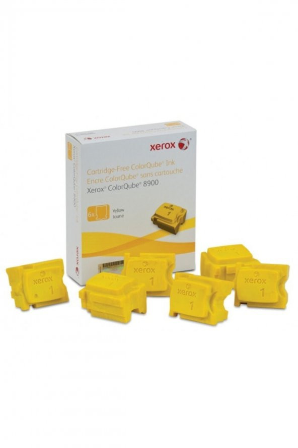 XEROX ColorQube 8900 108R01028 SARI KATI MÜREKKEP TONER 6lı Paket ürün görseli 1