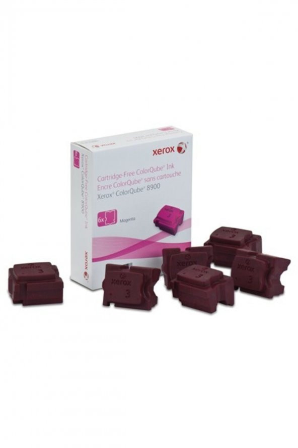XEROX ColorQube 8900 108R01027 KIRMIZI KATI MÜREKKEP TONER 6lı Paket ürün görseli 1