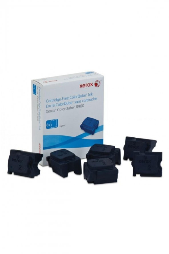 XEROX ColorQube 8900 108R01026 MAVİ KATI MÜREKKEP TONER 6lı Paket ürün görseli 1