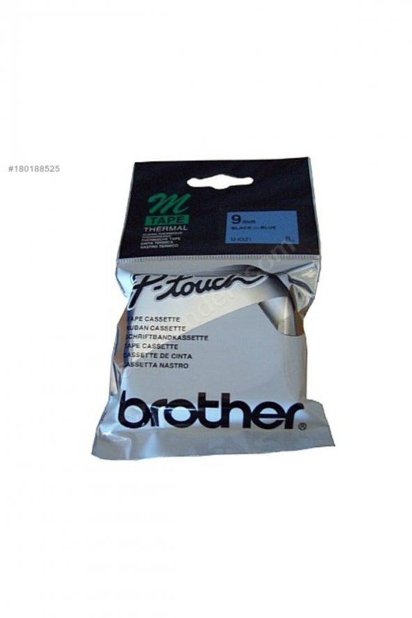 BROTHER M-K521 Mavi Üzerine Siyah P-Touch Etiket 9mm PT-55 / PT-60 / PT-80 ürün görseli 1