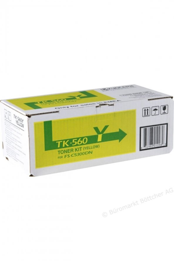 KYOCERA TK-560Y SARI ORJİNAL TONER- FS-C5300 / FS-C5350 / P6030 ürün görseli 1