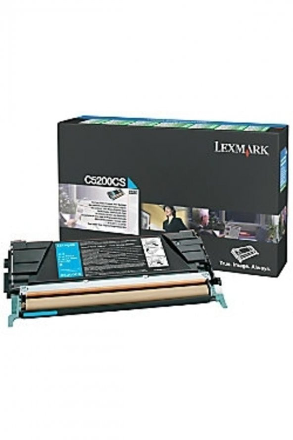 LEXMARK C5200CS MAVİ ORJİNAL LAZER TONER - C522 / C524 / C530 ürün görseli 1