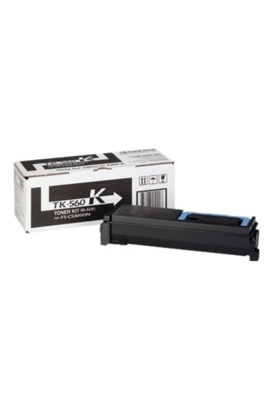 KYOCERA TK-560K SİYAH ORJİNAL TONER- FS-C5300 / FS-C5350 / P6030 ürün görseli 1