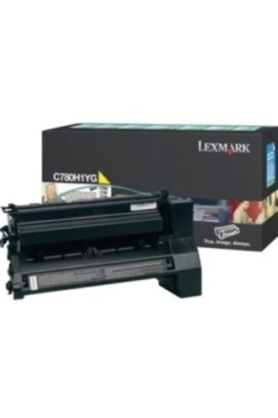 LEXMARK C780H1YG SARI ORJİNAL TONER - C780 / C782 / X782e ürün görseli 1
