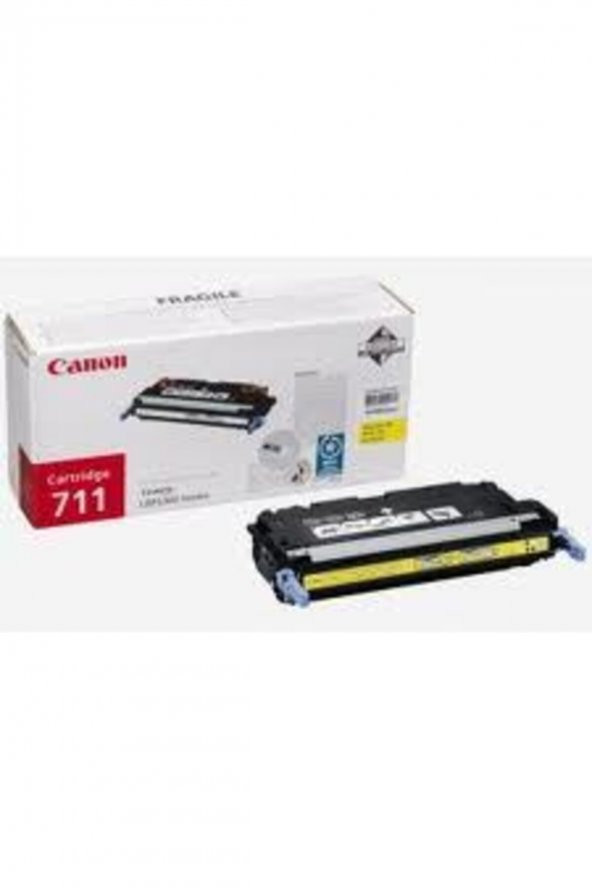 Canon CRG-711Y Sarı Renkli Orjinal Toner LBP5300 / LBP5400 ürün görseli 1