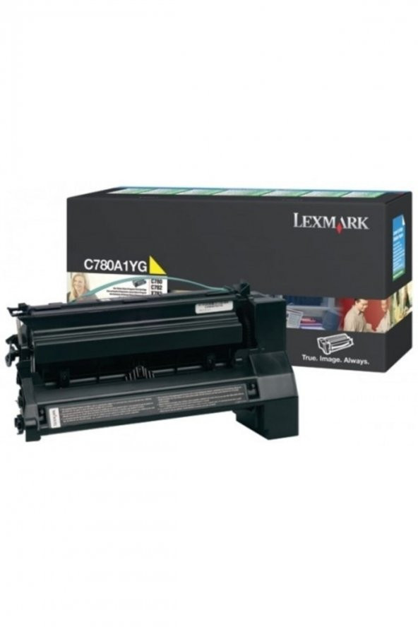LEXMARK C780A1YG SARI ORJİNAL TONER - C780/C782 ürün görseli 1