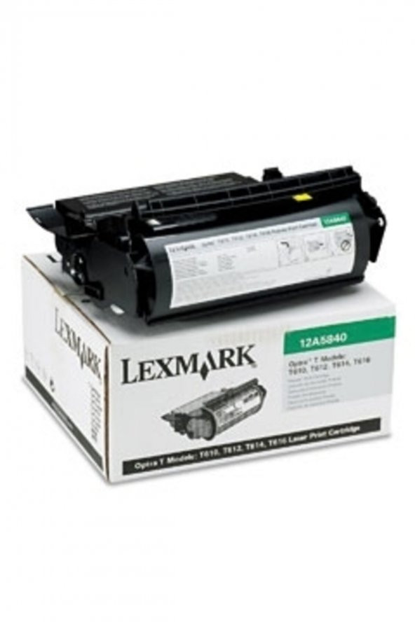 LEXMARK 12A5840 T610 / T612 / T614 / T616 ORJİNAL SİYAH TONER ürün görseli 1