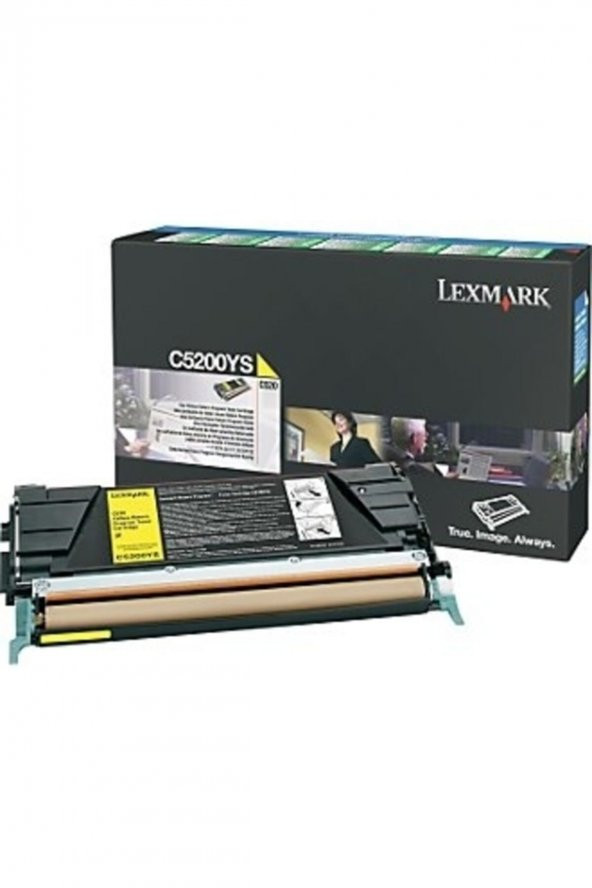 LEXMARK C5200YS SARI ORJİNAL TONER - C520 / C524 / C530 ürün görseli 1