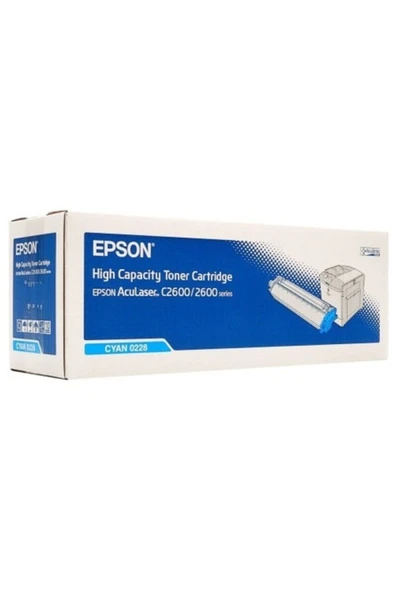 EPSON 2600 / C2600N C13S050228 MAVİ ORJİNAL TONER- YÜKSEK KAPASİTE ürün görseli 1