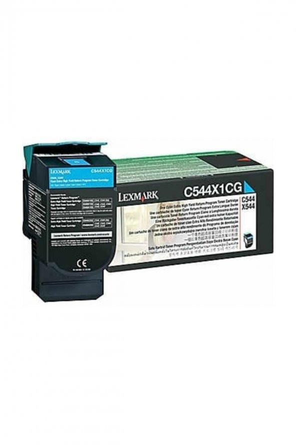 Lexmark C544X1CG Mavi Orjinal Toner C540/C544/X544/X546 ürün görseli 1