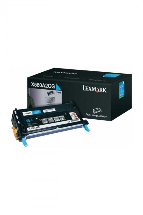 LEXMARK X560 X560A2CG MAVİ ORJİNAL TONER 4.000 Sayfa ürün görseli 1