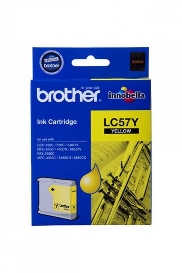 BROTHER LC57Y SARI ORJİNAL KARTUŞ (LC-1000Y) ürün görseli 1