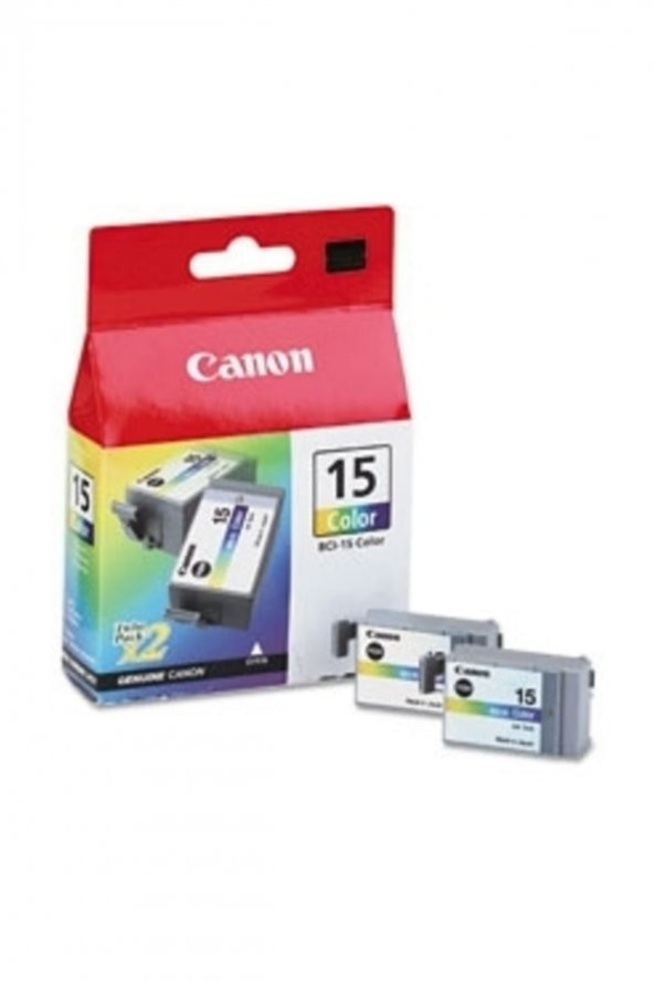CANON BCI-15C RENKLİ ORJİNAL KARTUŞ 2Lİ PAKET- BubbleJet i70 / i80 / IP90 ürün görseli 1