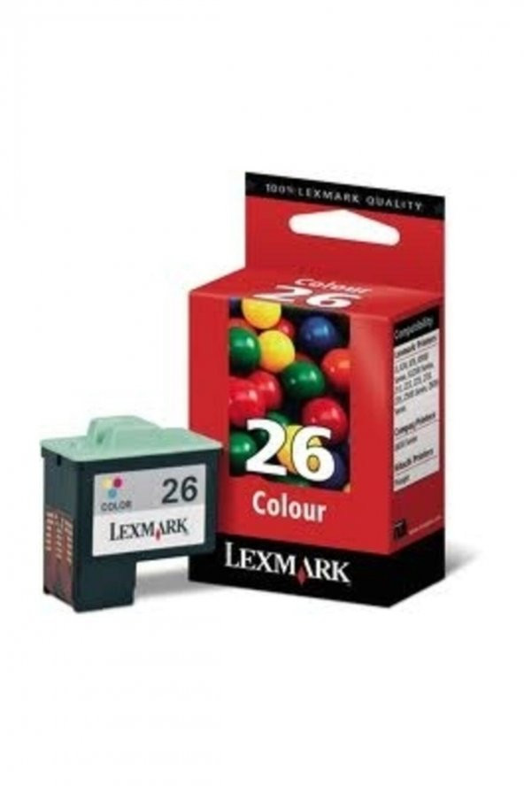 LEXMARK 26 10N0026 RENKLİ ORJİNAL KARTUŞ ürün görseli 1