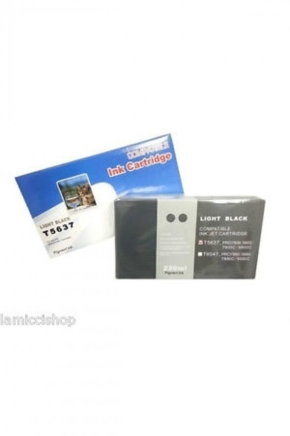 EPSON T5637 AÇIK SİYAH MUADİL KARTUŞ - Stylus Pro 7800 / Pro 9800 ürün görseli 1