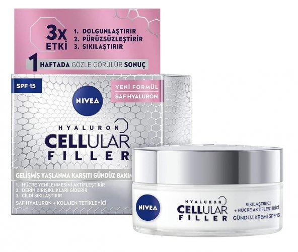 Nivea Expert Filler Cellular Yoğun Yaşlanma Karşıtı Gündüz Kremi SPF30 50 ml ürün görseli 1