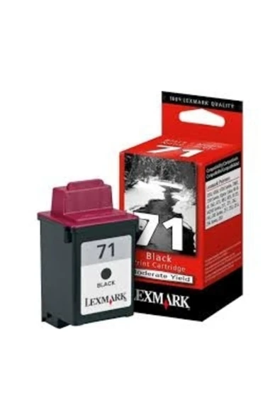 LEXMARK 71 15M2971 ORJİNAL SİYAH KARTUŞ ürün görseli 1