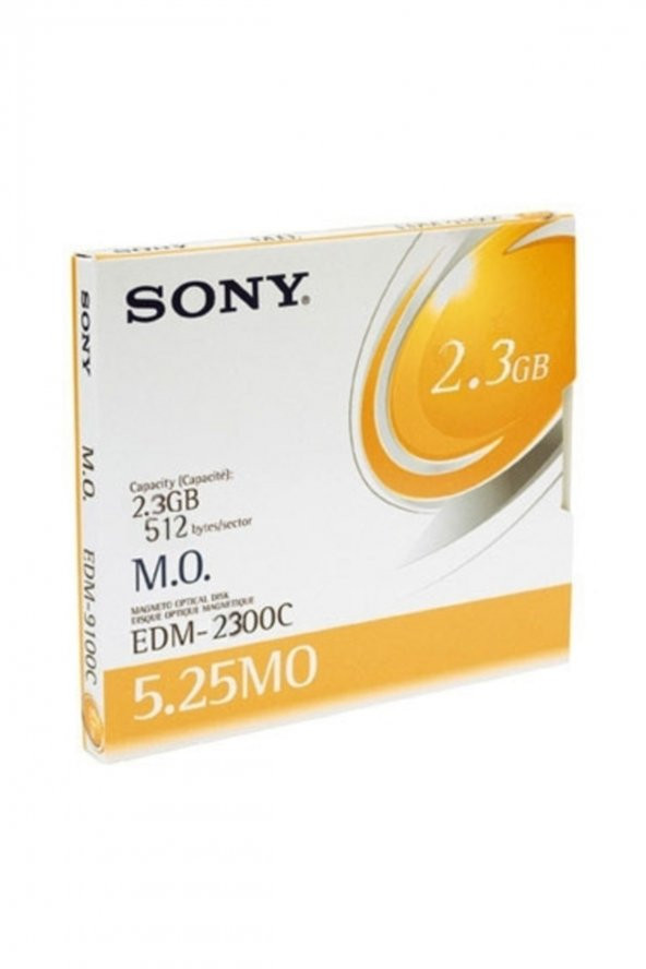 SONY EDM-2300B 5.25 2.3 GB KAPASİTELİ MANYETİK OPTİK DİSK ürün görseli 1