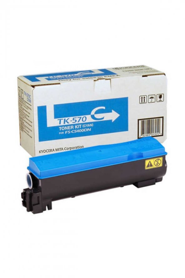 Kyocera TK-570C Mavi Orjinal Toner FS-C5400DN, ECOSYS P7035cdn ürün görseli 1