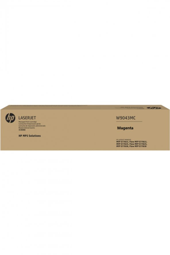 HP W9043MC Kırmızı Orjinal Toner Laserjet Managed E77822, E77825, E77830 ürün görseli 1