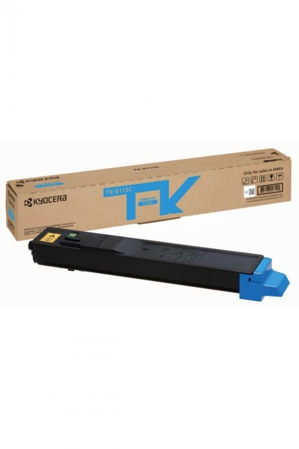 Kyocera TK-8115C Mavi Orjinal Toner Ecosys M8100, M8124cidn, M8130cidn ürün görseli 1