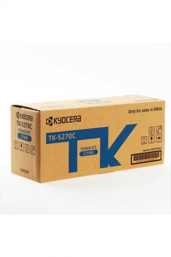 Kyocera TK-5270C Mavi Orjinal Toner Ecosys M6230cdn, M6630cdn 8,000 Sayfa ürün görseli 1