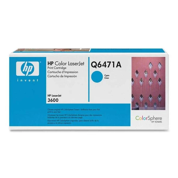 Q6471a 3600 Toner Mavi ürün görseli 1