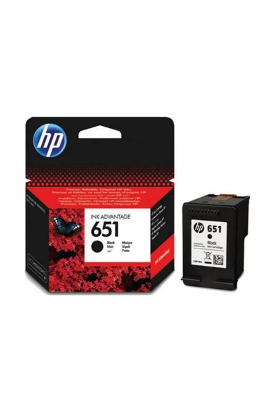 HP 651 C2P10A SİYAH ORJİNAL KARTUŞ DeskJet 5645 / 5575 ürün görseli 1