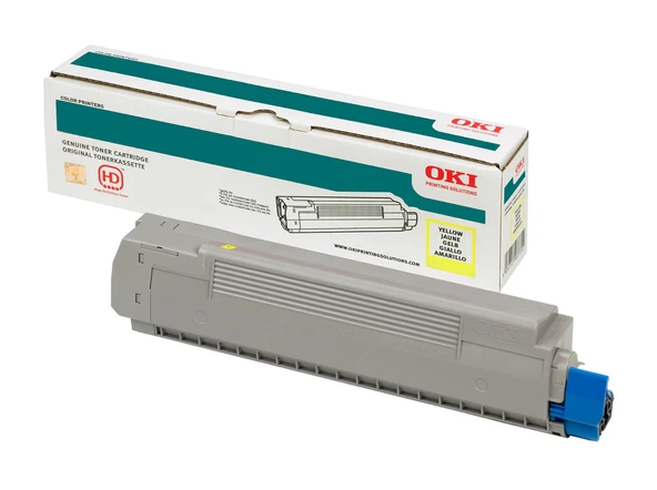 OKi C710-C711 44318621 SARI ORJİNAL TONER ürün görseli 1