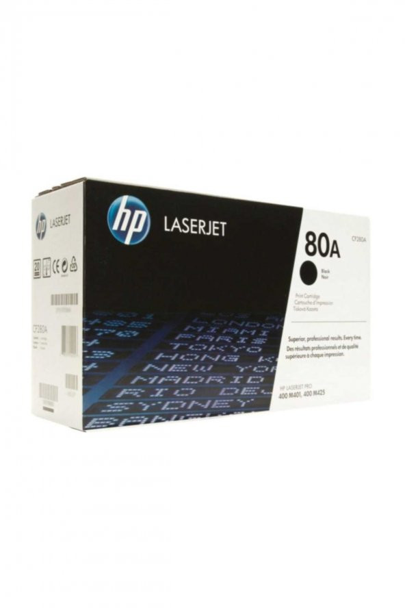 HP CF280A (80A) SİYAH ORJİNAL TONER - LaserJet M401 / M425 ürün görseli 1