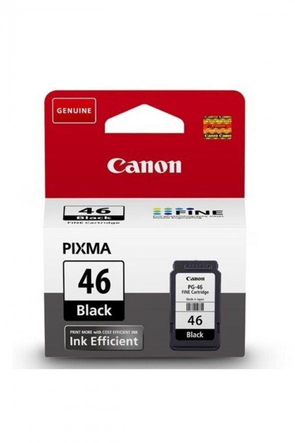 CANON PG-46 SİYAH ORJİNAL KARTUŞ - Pixma E404 ürün görseli 1
