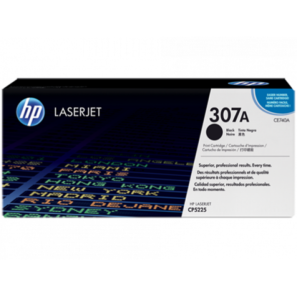 HP CE740A (307A) SİYAH ORJİNAL TONER - CP5225 TONERİ ürün görseli 1