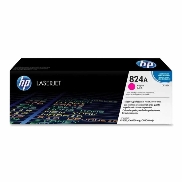 HP CB383AC (824A) CP6015-CM6030-CM6040 Kırmızı Orjinal Toner ürün görseli 1