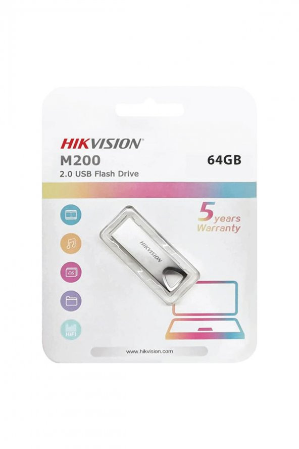 Hikvision HS-USB-M200/64G USB2.0 64GB Metal Flash Bellek ürün görseli 1
