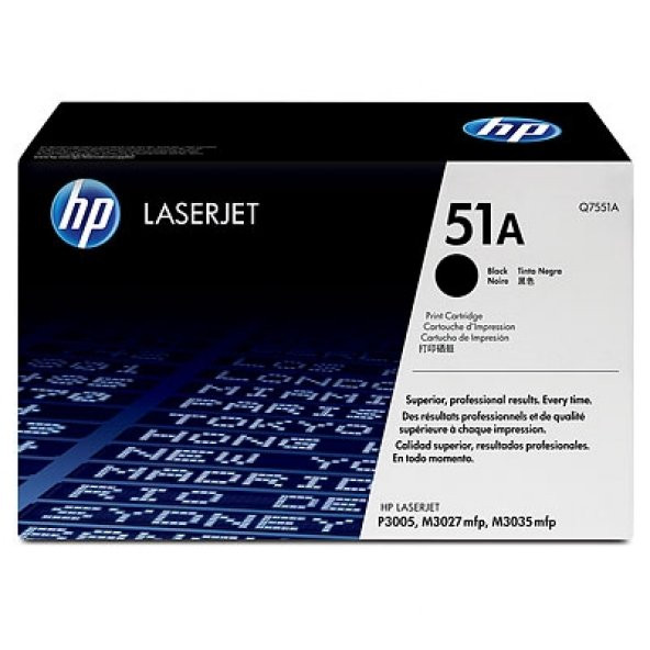 51a Black Siyah 6.500 Sayfa Toner Q7551a ürün görseli 1