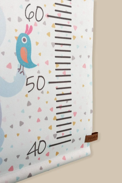 Ahşap Askılı Ve Kumaş Boy Ölçer Asılabilir Duvar Panosu Bebek Çocuk Odası Dekoru Sek Sek ürün görseli 1