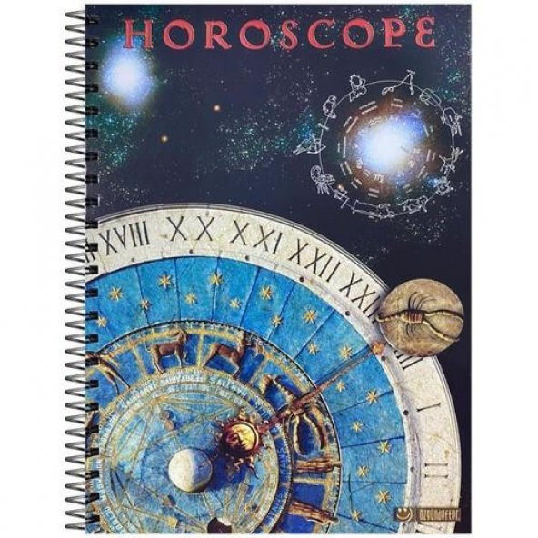 Özgün Horoscope A4 Double Karton Kapak Spiralli Defter 180 Yp. Çizgili ürün görseli 1