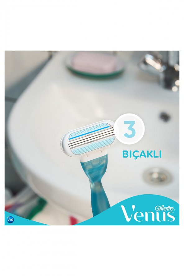 Gillette Venus Smooth Kadın Tıraş Bıçağı 2li - Resim 3