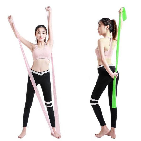 Pilates Bandı Plates Egzersiz Direnç Lastiği Yeşil ürün görseli 1
