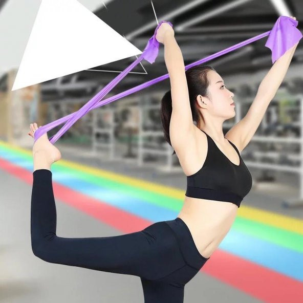 Pilates Bandı Plates Egzersiz Direnç Lastiği Mor ürün görseli 1