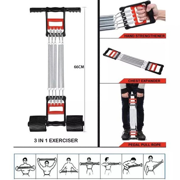 5 Dirençli El Ayak Göğüs Yayı - Resim 5