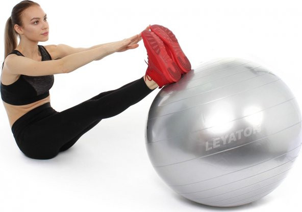 Leyaton Leyaton Plates Topu 65 Cm Gri Dura-Strong Deluxe Pilates Topu ürün görseli 1
