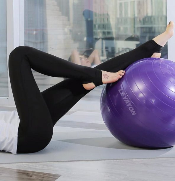 Leyaton Leyaton 75 Cm Mor Dura-Strong Deluxe Pilates Topu ürün görseli 1
