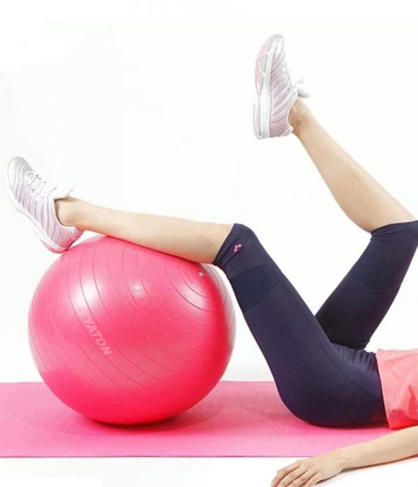 Leyaton Leyaton 65 Cm Fitilli Pilates Topu Dayanıklı Yüksek Kalite Pilates Topu Pompa Hediye ürün görseli 1